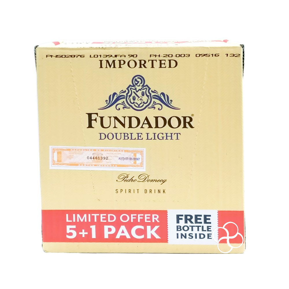 ブランデー 2x Fundador Light 700ml 2x Fundador Light 700ml Fundador Light Brandy 1L (2) + Free